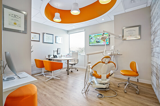 Exam Area at the Pediatric Dental Associates of Glen Mills